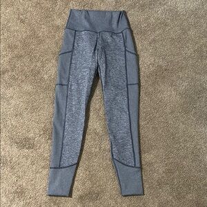 Gray High-Waisted Leggings